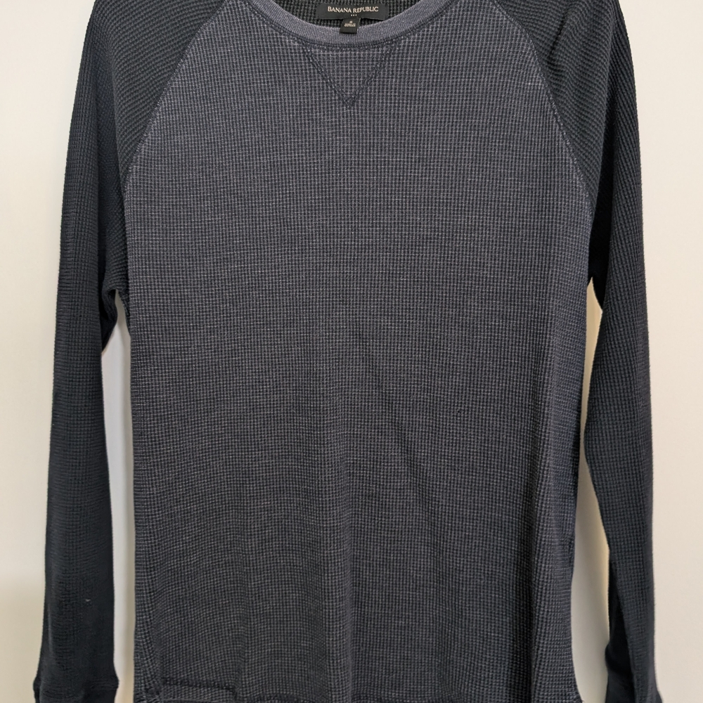 Banana Republic Men's Dark Gray Long Sleeve Shirt